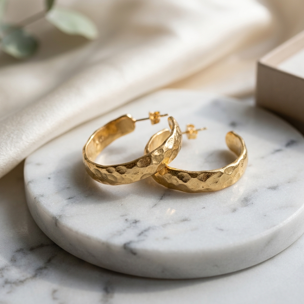 Brinco Argola Aura Ouro 18k